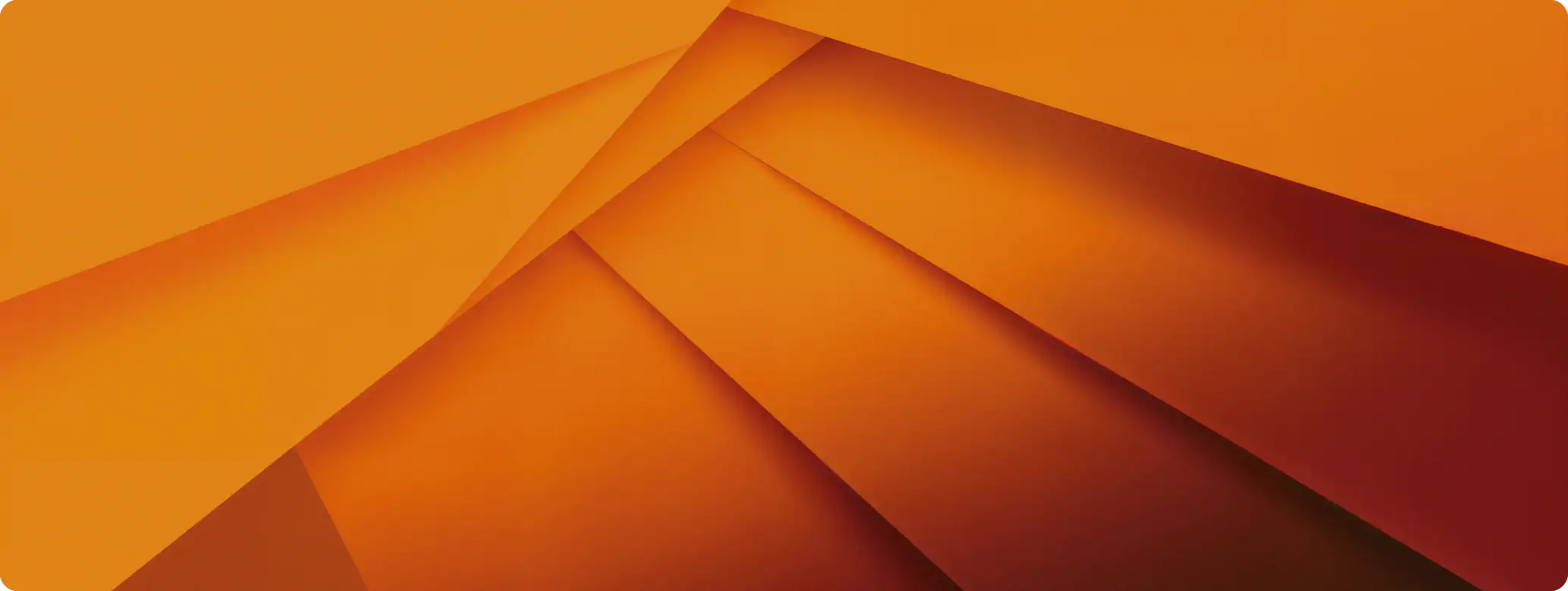 Abstract vibrant orange landscape backdrop layer