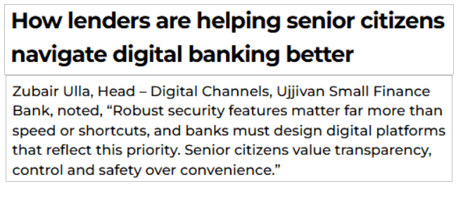 How lenders are helping senior citizens navigate digital banking better