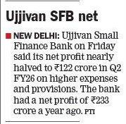 Ujjivan SFB net