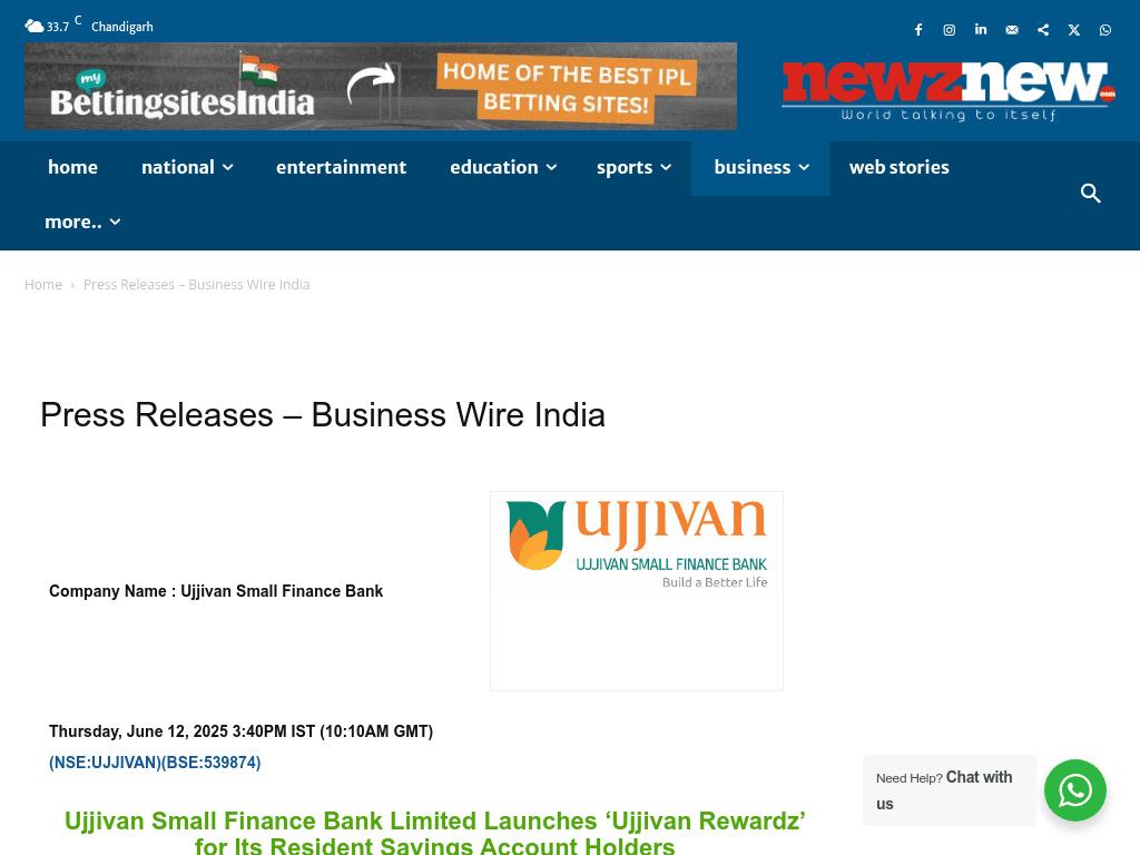 Press Releases – Business Wire India
