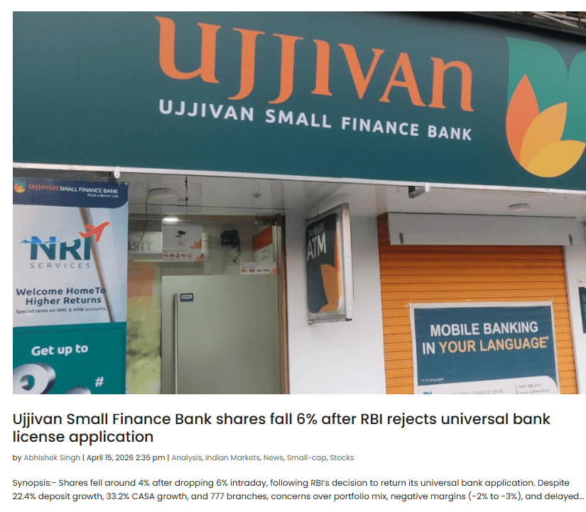 ujjivan small finance bank ltd share price Tags