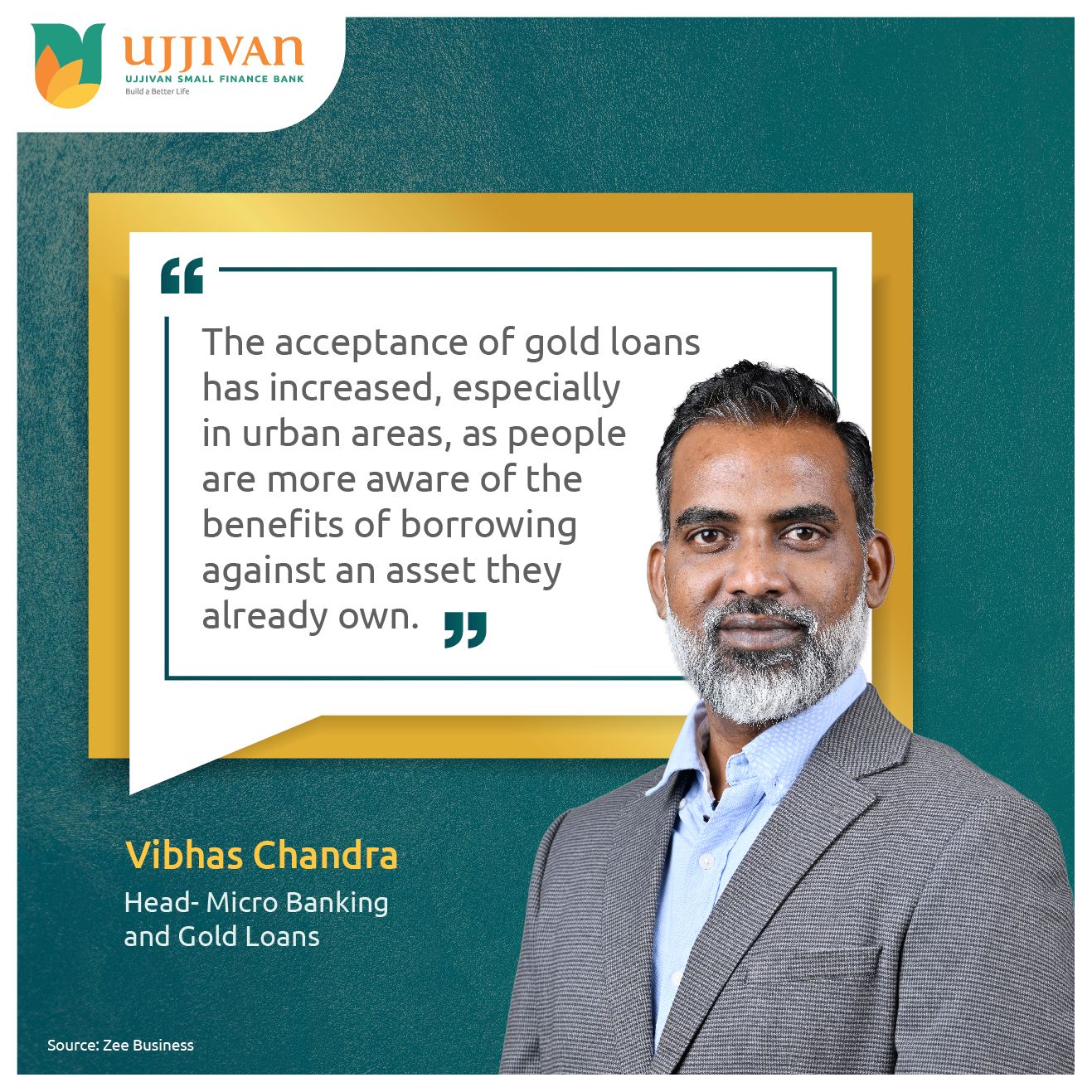 The acceptance of Gold has increased, Especially in Urban areas