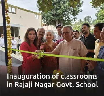 Inauguration of classrooms in Rajaji Nagar Govt School mob