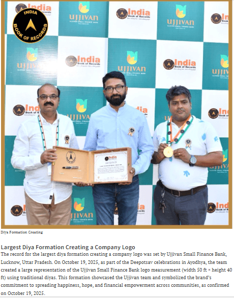 Largest Diya Formation Creating a Company Logo