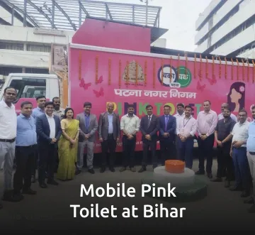 Mob Mobile Pink Toilet at Bihar