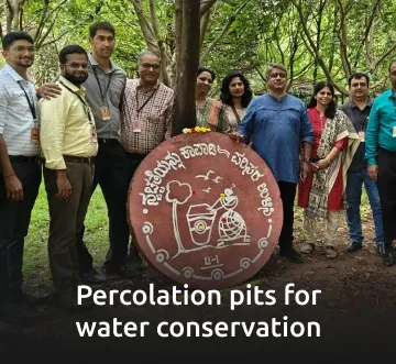 Percolation pits for water conservation