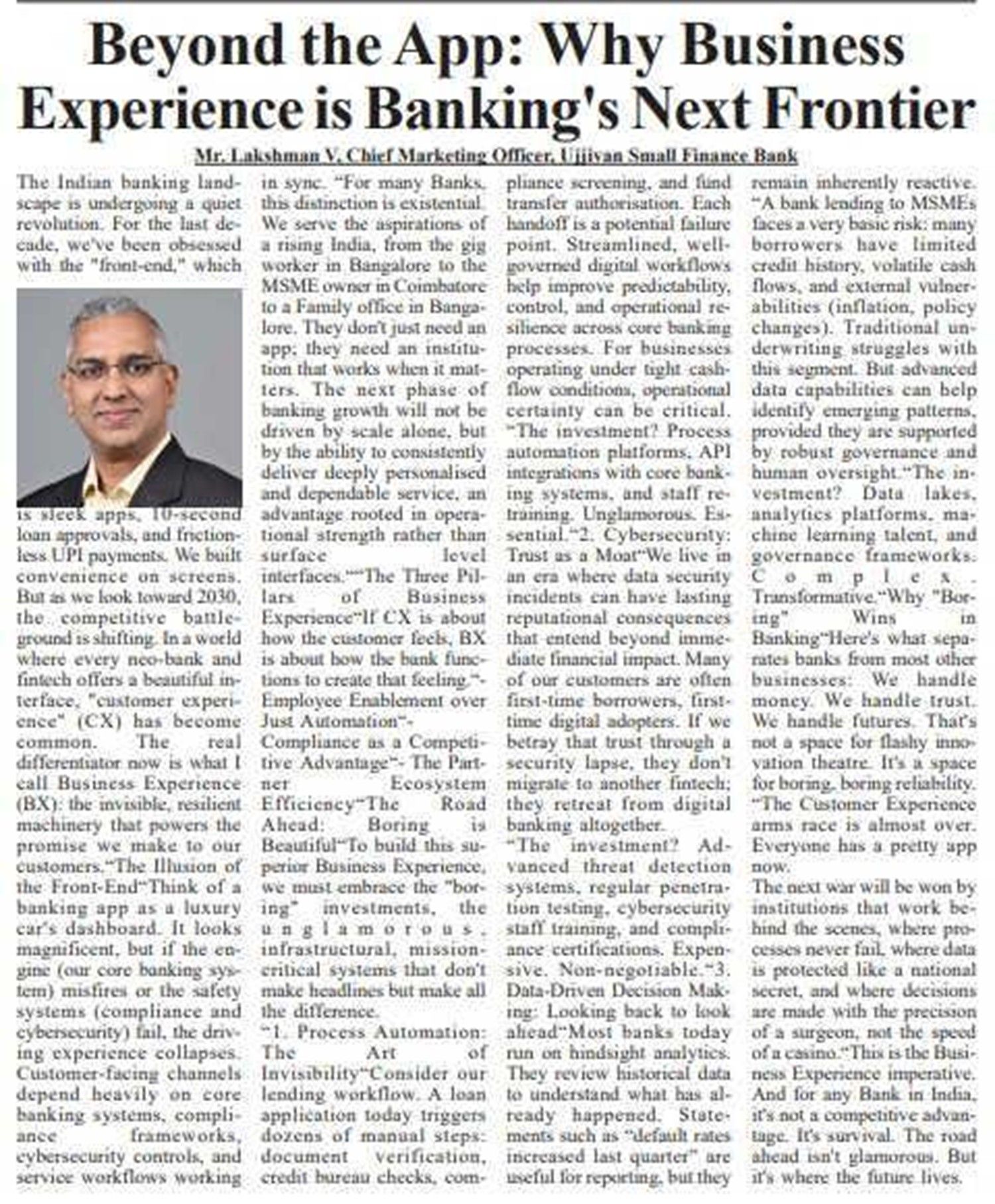Beyond the App: Why Business Experience is Banking's Next Frontier