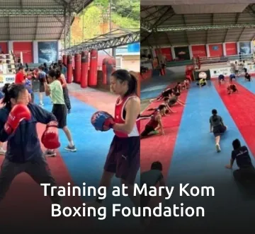 Training Mary Kom Boxing Foundation