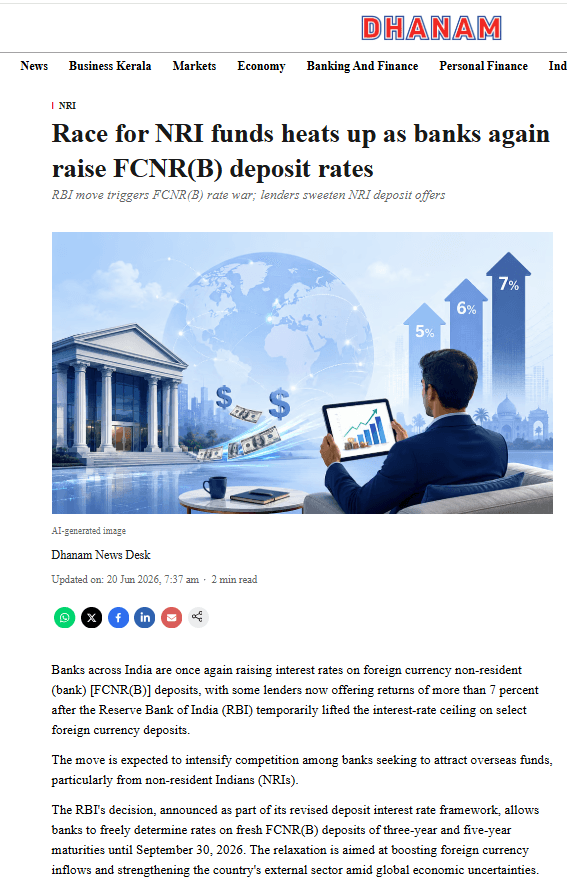 Race for NRI funds heats up as banks again raise FCNR(B) deposit rates