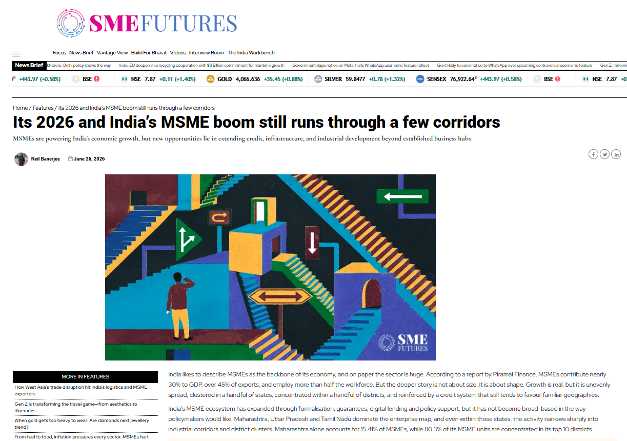 Its 2026 and India’s MSME boom still runs through a few corridors