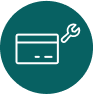 Debit card with wrench