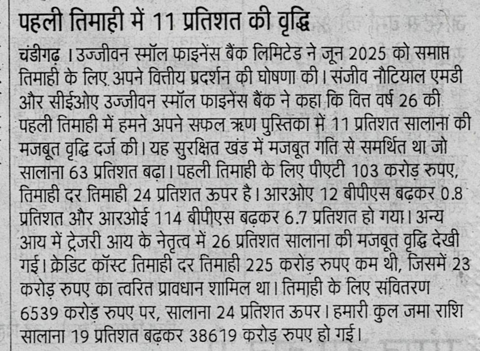 Ujjivan Rewardz Program