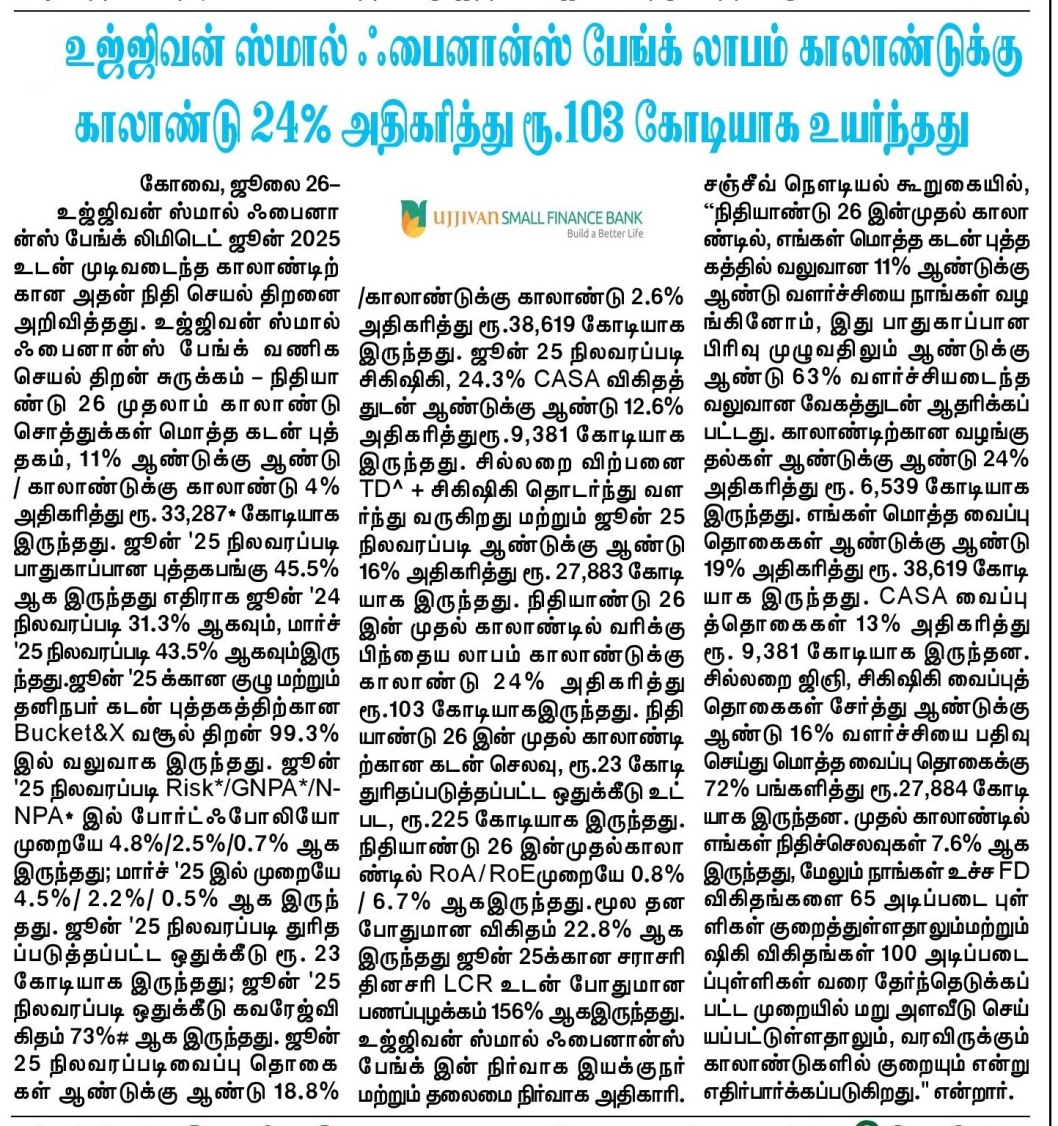 Ujjivan Rewardz Program