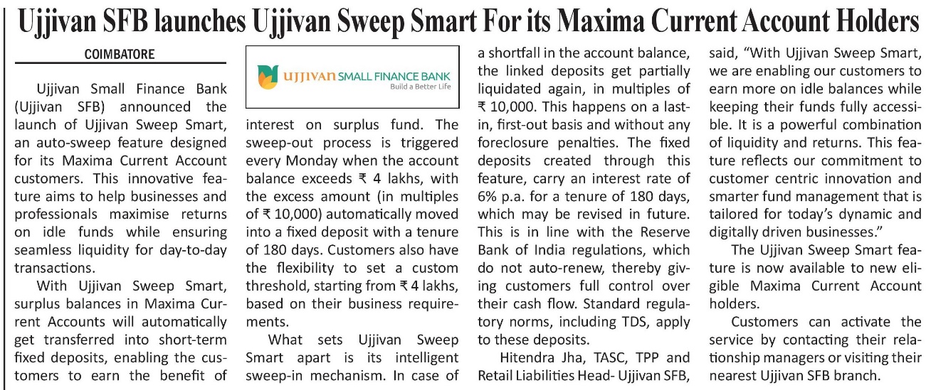 Ujjivan Rewardz Program