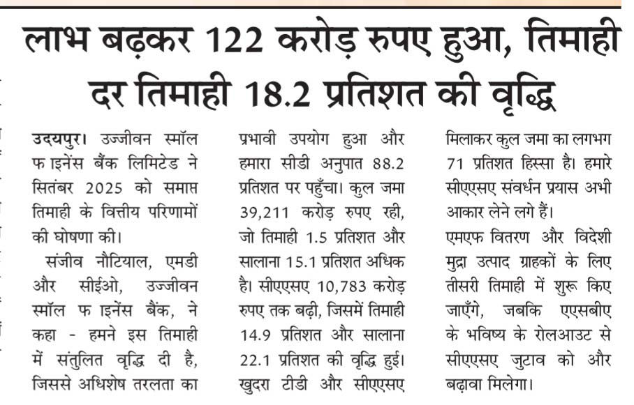 Ujjivan Rewardz Program