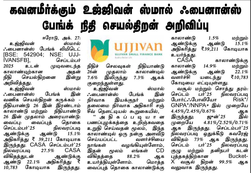 Ujjivan Rewardz Program