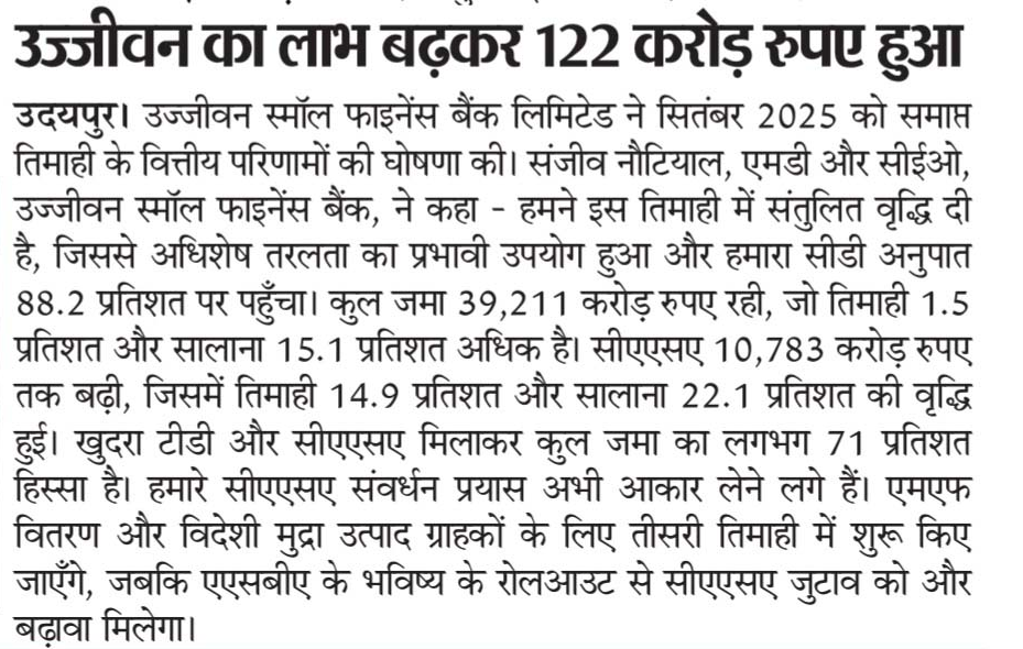 Ujjivan Rewardz Program