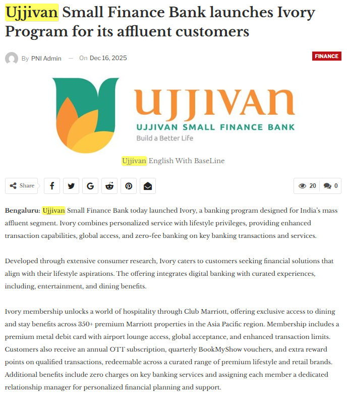 Ujjivan Rewardz Program