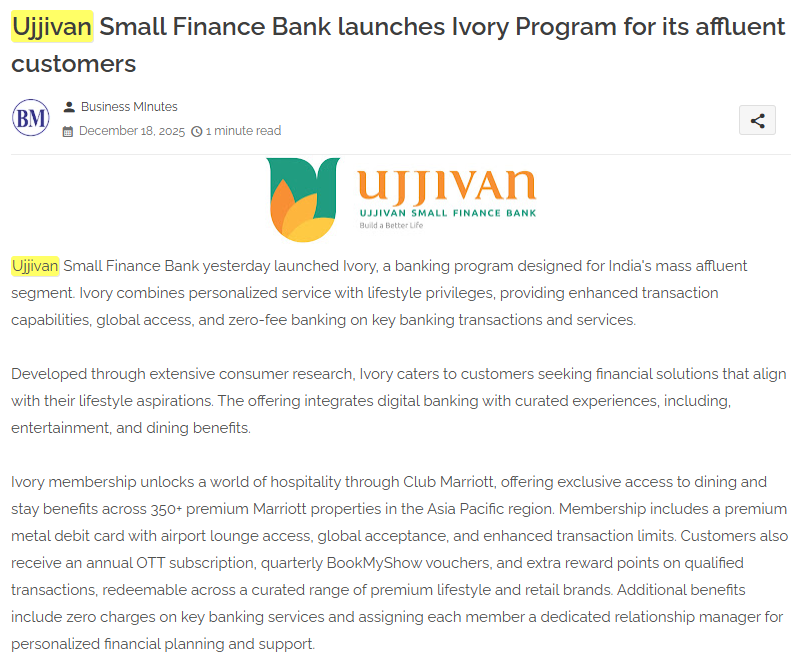 Ujjivan Rewardz Program