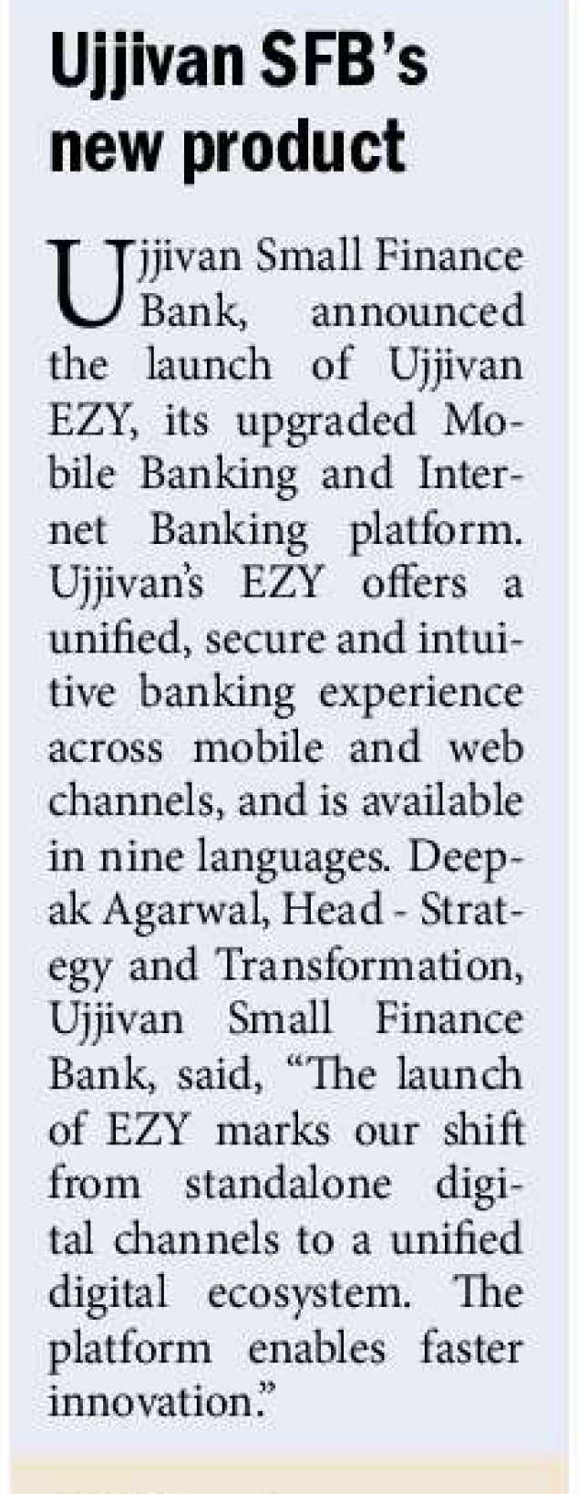 Ujjivan Rewardz Program